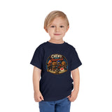 Chewy & the Heartbreakers Toddler Tee — Cute Retro Space Creature Graphic Shirt
