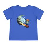 Space Bear Rocket Surfing Moon Toddler T‑Shirt
