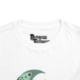 Space Bear Rocket Surfing Moon Toddler T‑Shirt
