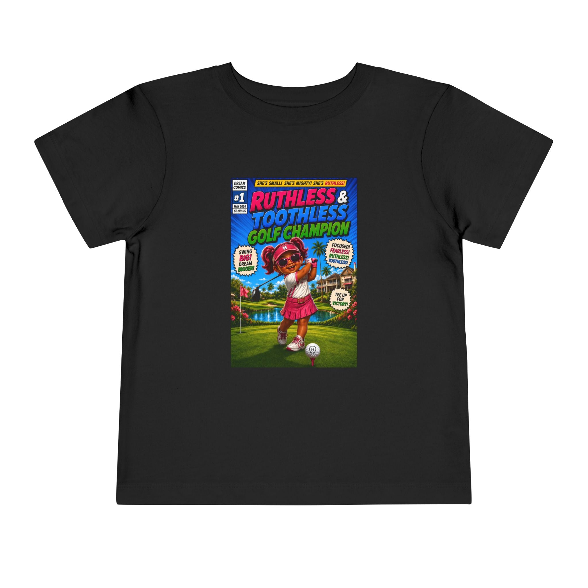Baby Charlotte – Golf Champ Comic Cover Toddler Tee