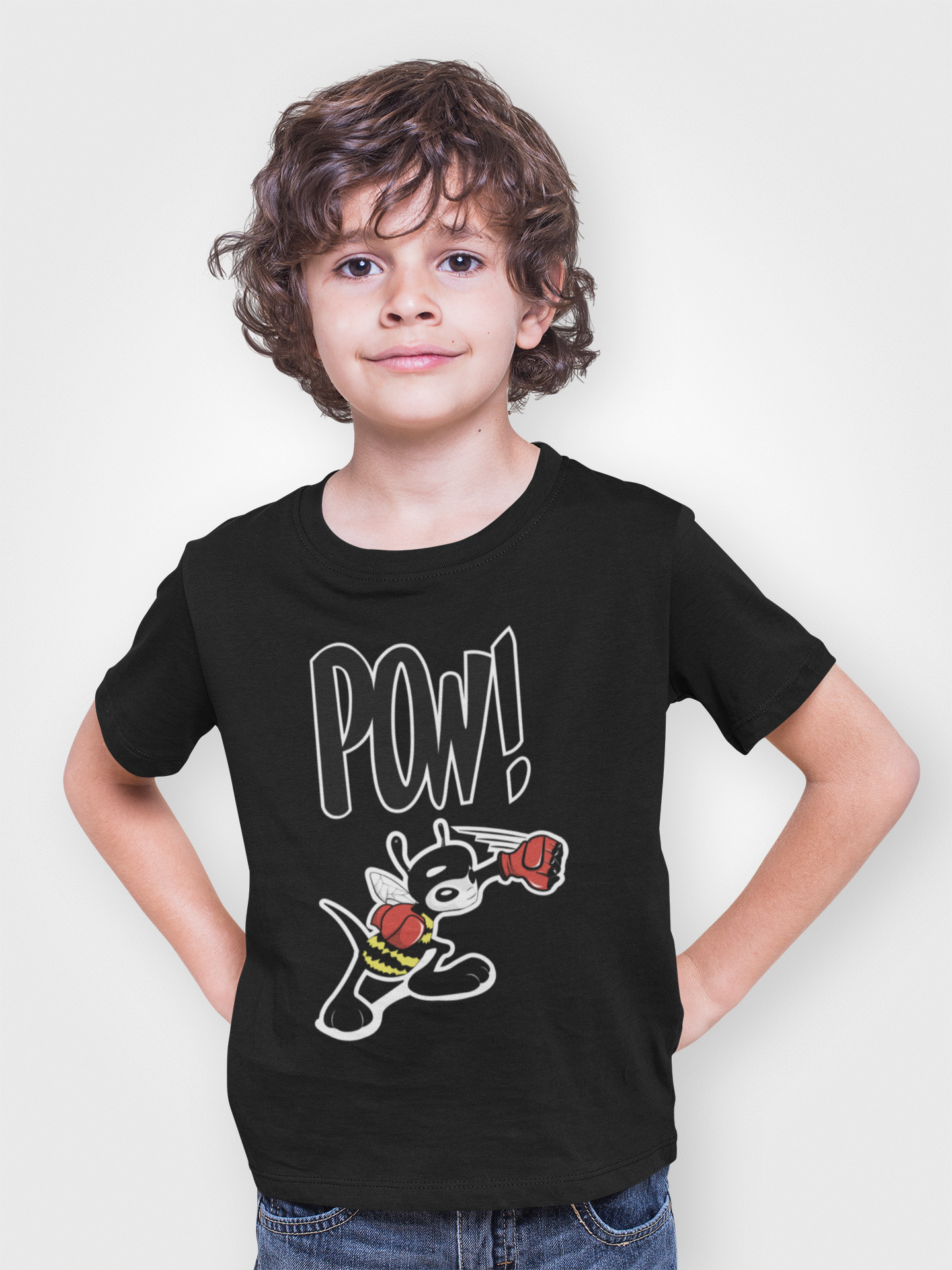 The Rumble Bee Super Bee- Superhero Toddler Tee,  Cute Kids Short Sleeve Shirt, Fun Toddler Clothing