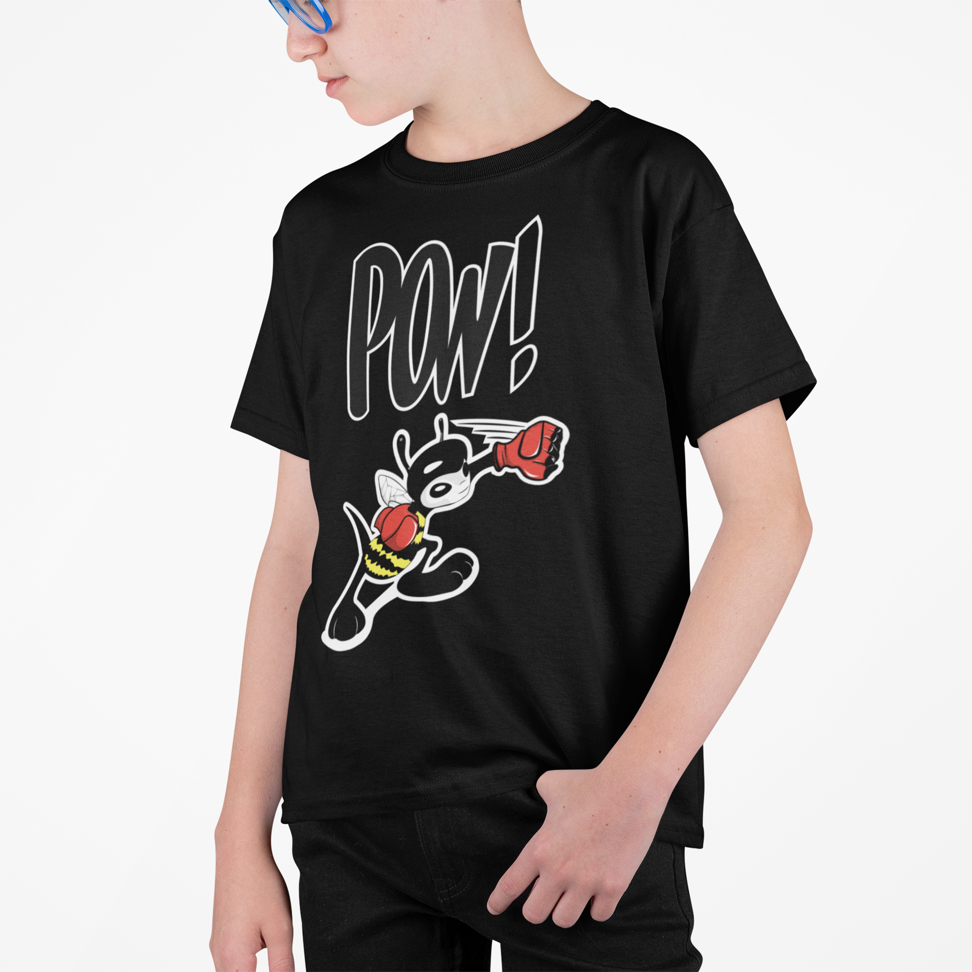 The Rumble Bee Super Bee- Superhero Toddler Tee,  Cute Kids Short Sleeve Shirt, Fun Toddler Clothing
