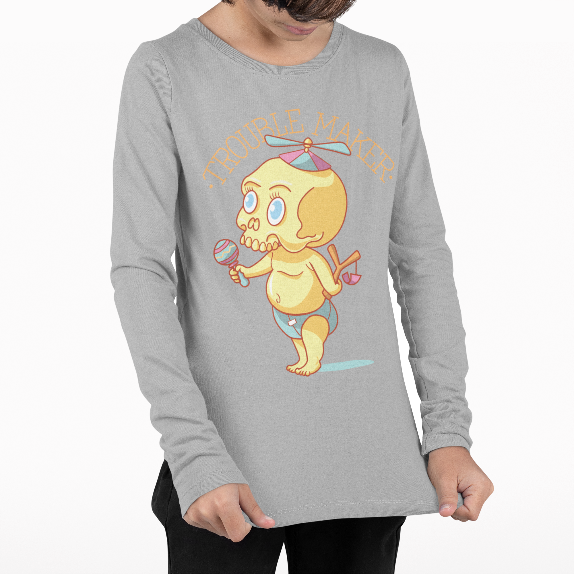 "Troublemaker" Toddler Long Sleeve T-Shirt