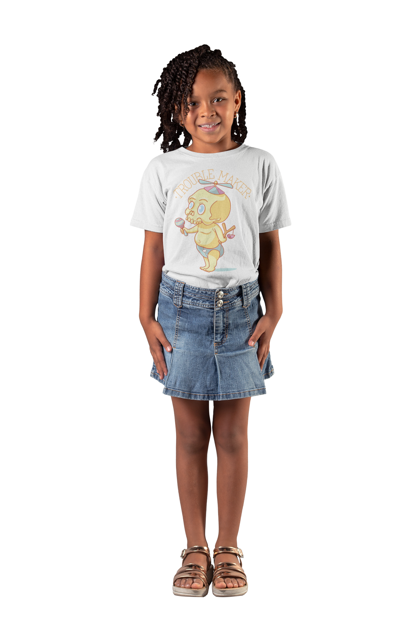 "Troublemaker" Toddler Short Sleeve T-Shirt