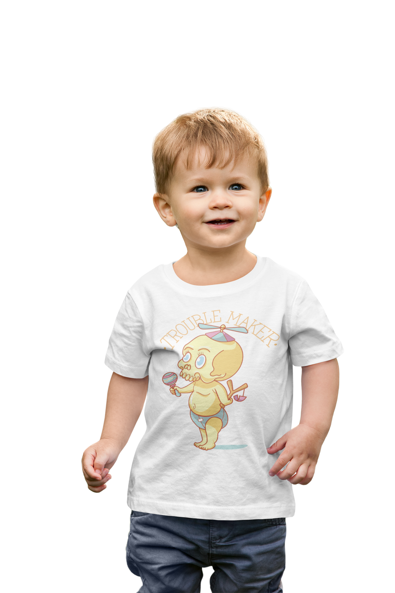 "Troublemaker" Toddler Short Sleeve T-Shirt