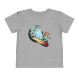 Space Bear Rocket Surfing Moon Toddler T‑Shirt