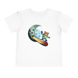 Space Bear Rocket Surfing Moon Toddler T‑Shirt